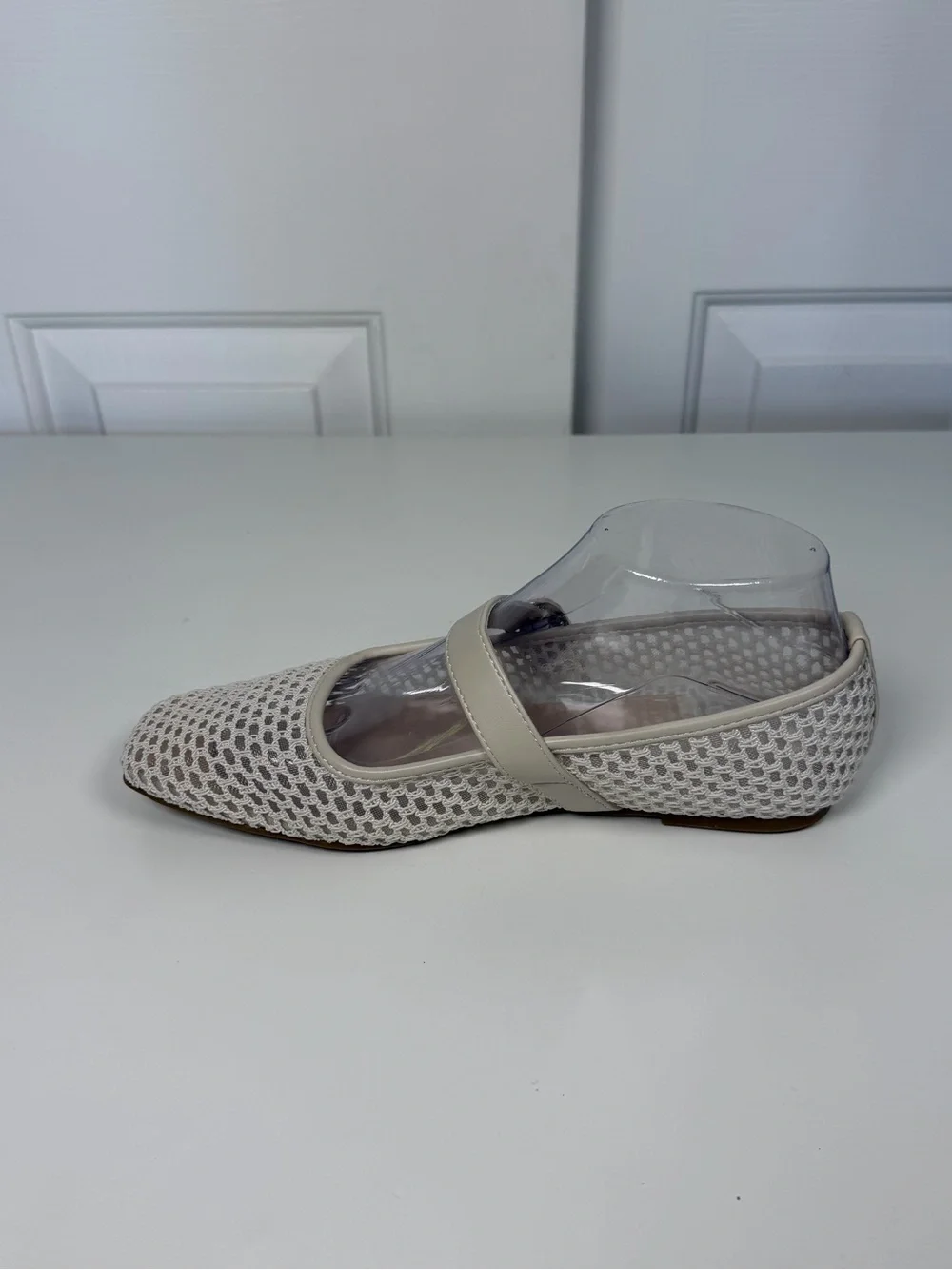 Madden‎ Girl Women's Beige Woven Buckle Mary Jane Flats Size 8